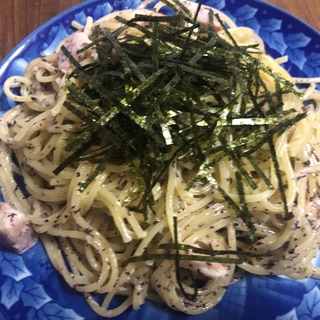 ベーコンと紫蘇ふりかけのマヨパスタ